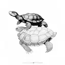 tortoise tattoo design idea