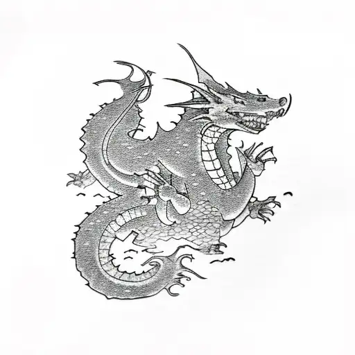 Hobbit, Smaug The Dragon, Misty Mountains Map, Hobbit, Smaug The Dragon, Misty Mountains Map, red lines tattoo design idea
