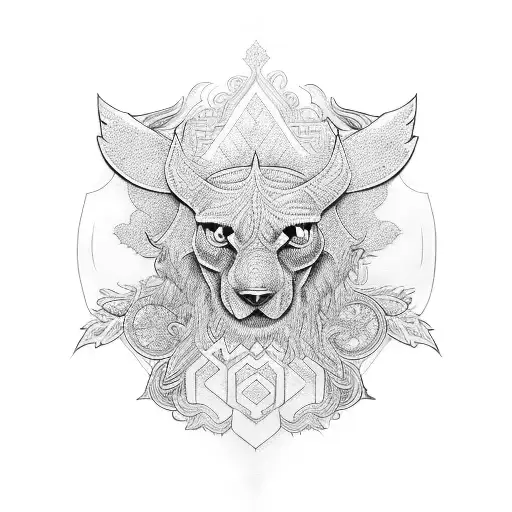 perspective tattoo design idea