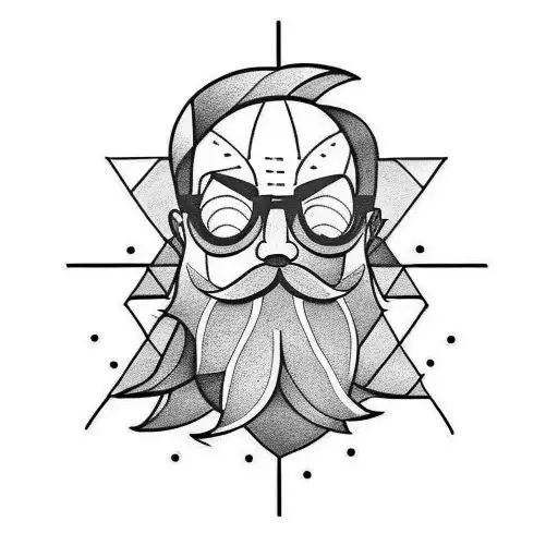 beard tattoo design idea