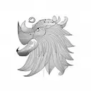 beard tattoo design idea