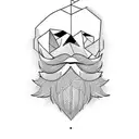 beard tattoo design idea