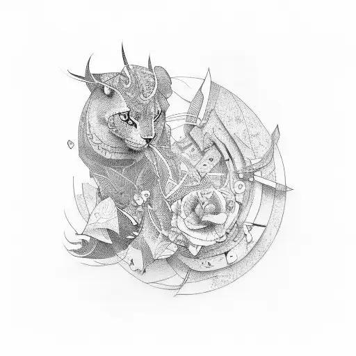 Deaf composition tattoo design idea