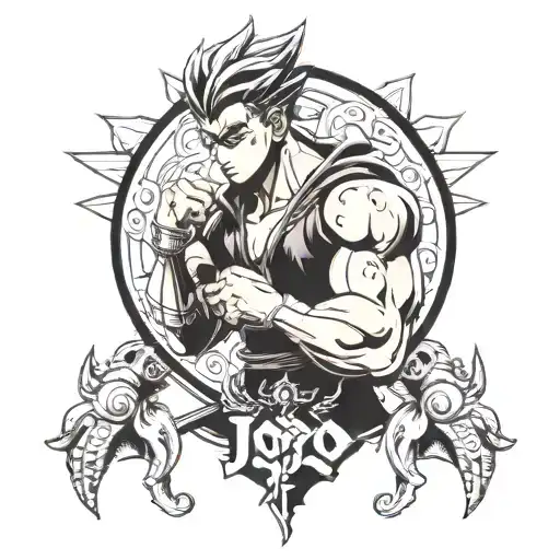 jojo bizarre adventure tattoo design idea
