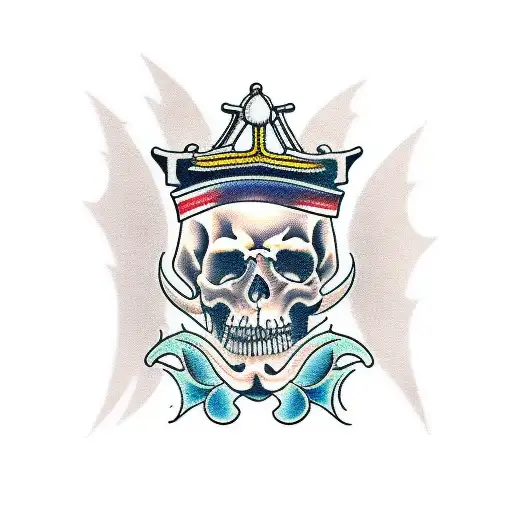 sport king tattoo design idea