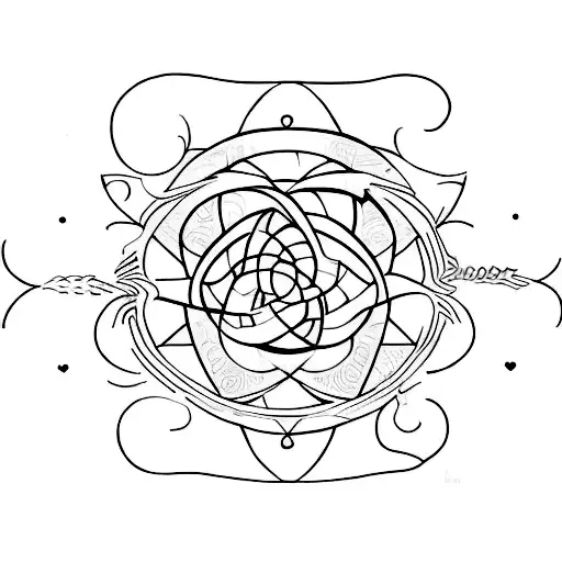 símbolo amor eterno  tattoo design idea