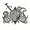 sagittarius leo aries virgo tattoo design idea