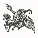 sagittarius leo aries virgo tattoo design idea