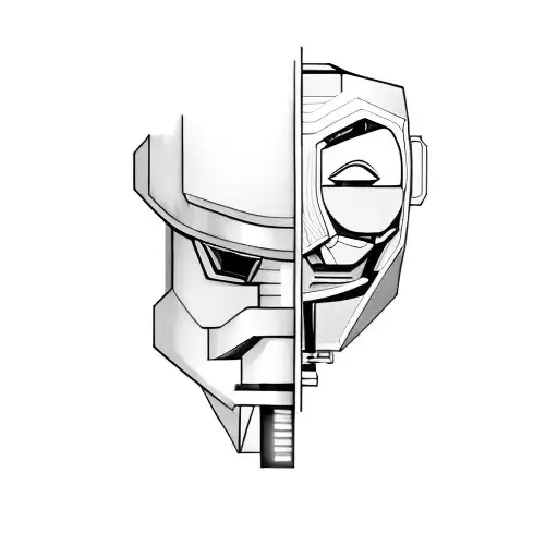 tech, mr.robot x vendetta tattoo design idea