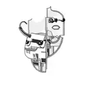 tech, mr.robot x vendetta tattoo design idea