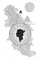 The 32 Paths of W isdom, Acnient Sumaria Egypt Enki Enlil Toth conciousness spirutual reincarnation along 32 paths myth  tattoo design idea