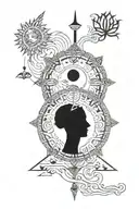 The 32 Paths of W isdom, Acnient Sumaria Egypt Enki Enlil Toth conciousness spirutual reincarnation along 32 paths myth  tattoo design idea