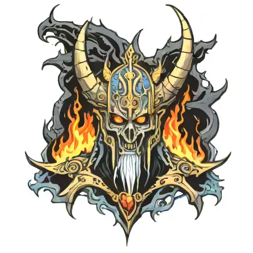 Lich King tattoo design idea
