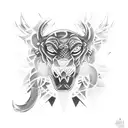 ice hockey tattoo design idea