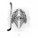 ice hockey tattoo design idea