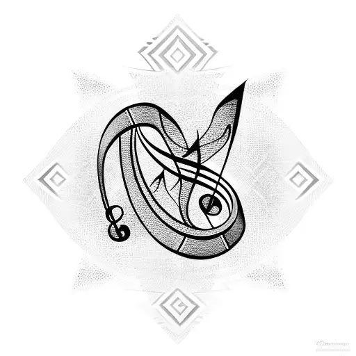 tribal music tattoo designs