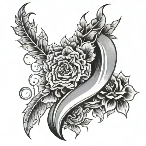 Sonder vertical with shading tattoo design idea