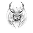 cry,fight,cuss tattoo design idea