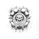 cry,fight,cuss tattoo design idea