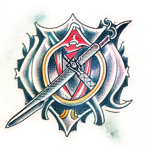 Sword tattoo design idea