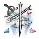 Sword tattoo design idea