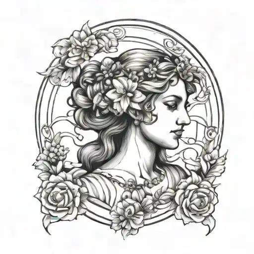 goddess aphrodite full body tattoo design idea