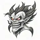 ryuk death note tattoo design idea