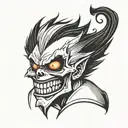 ryuk death note tattoo design idea