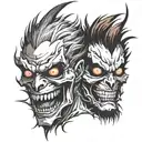 ryuk death note tattoo design idea