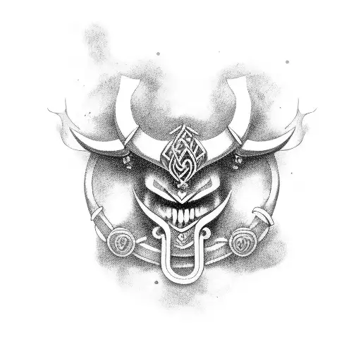 viking rave  tattoo design idea