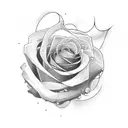 4 roses tattoo design idea