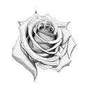 4 roses tattoo design idea