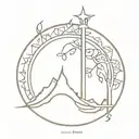 lotr gondolin symbol tattoo design idea