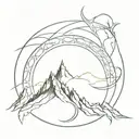 lotr gondolin symbol tattoo design idea