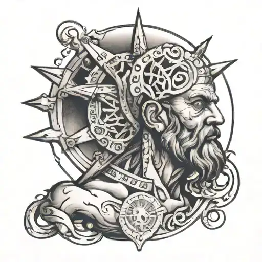 God Atlas istead tattoo design idea