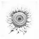 sunflower tattoo design idea