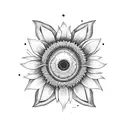 sunflower tattoo design idea
