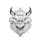 Todo from Jujutsu Kaisen using blackwork style tattoo design idea