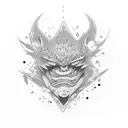 Todo from Jujutsu Kaisen using blackwork style tattoo design idea