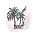 Palm Tree tattoo design idea