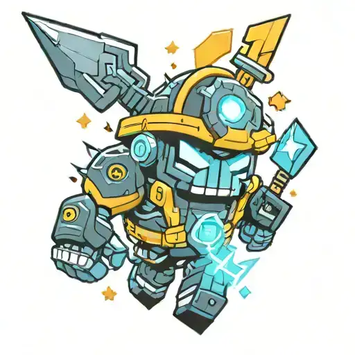 Brock from brawl stars tattoo design idea