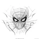 spiderman female sexy tattoo design idea