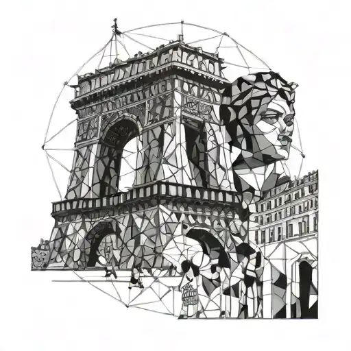 three siblings visiting paris for the olympics tattoo design idea