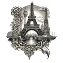 siblings paris olympics tattoo design idea