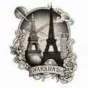 siblings paris olympics tattoo design idea