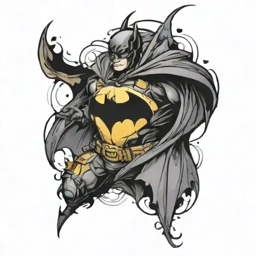 batman logo tattoo design idea