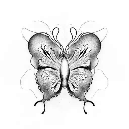 metamorphosis butterfly tattoo design idea
