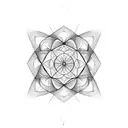 Sacred geometry tattoo design idea