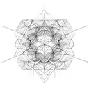 Sacred geometry tattoo design idea