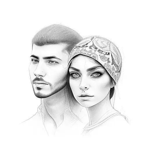 use the names : Eleni and Shalev to create matching son and mother tattoo tattoo design idea